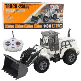 Koparka Budowlana Zdalnie Sterowana RC Światła Biała 1:30 LEAN Toys