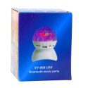 Lampka Nocna Projektor Gwiazd Głośnik 3w1 LED Bluetooth Biała LEAN