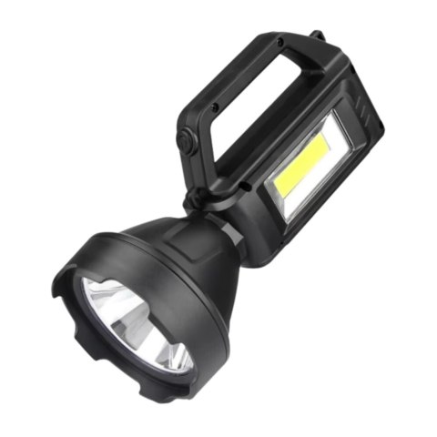 Latarka Turystyczna Robocza Reflektor LED 4 Tryby Powerbank LEAN