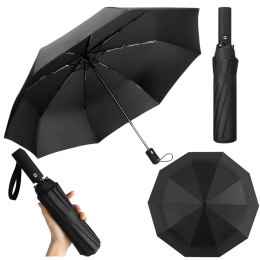 Parasol Automatyczny Pokrowiec 12-Żeberkowy Czarny 105 cm LEAN