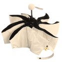 Parasolka Kieszonkowa Składana z Ochroną UV UPF 50+ Etui Beżowa 90 cm LEAN