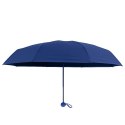 Parasolka Kieszonkowa Składana z Ochroną UV UPF 50+ Etui Granatowa 90 cm LEAN