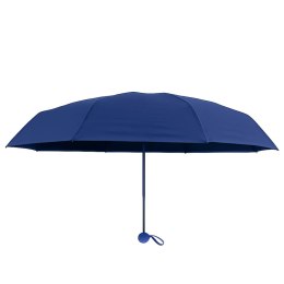 Parasolka Kieszonkowa Składana z Ochroną UV UPF 50+ Etui Granatowa 90 cm LEAN