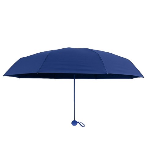Parasolka Kieszonkowa Składana z Ochroną UV UPF 50+ Etui Granatowa 90 cm LEAN
