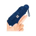 Parasolka Kieszonkowa Składana z Ochroną UV UPF 50+ Etui Granatowa 90 cm LEAN