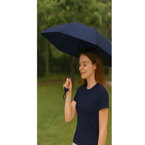 Parasolka Kieszonkowa Składana z Ochroną UV UPF 50+ Etui Granatowa 90 cm LEAN