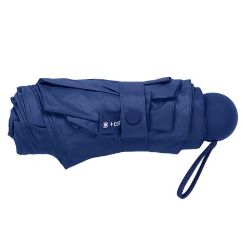 Parasolka Kieszonkowa Składana z Ochroną UV UPF 50+ Etui Granatowa 90 cm LEAN