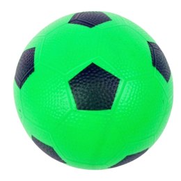 Piłka Gumowa Wzór Piłki Nożnej Plażowa Lekka Zielona 16cm LEAN Toys