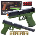 Pistolet Zabawkowy Naboje Piankowe Amunicja Łuski Zielony LEAN Toys