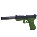 Pistolet Zabawkowy Naboje Piankowe Amunicja Łuski Zielony LEAN Toys