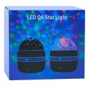 Projektor Kula Lampka Nocna Kolorowe Światła LED Pilot 360° LEAN