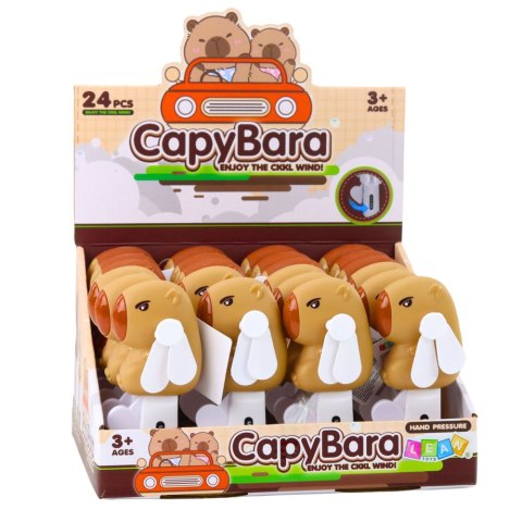 Wiatraczek Kapibara Ręczny Wentylator Dla Dzieci 14,5cm Mix LEAN TOYS
