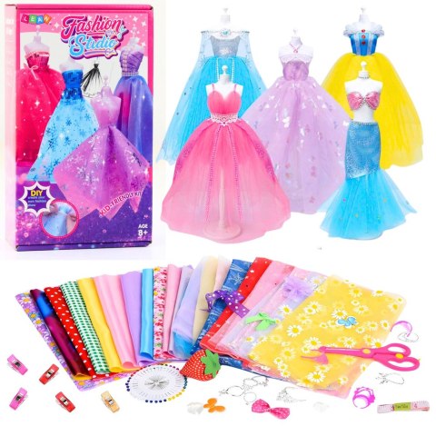 Zestaw Kreatywny DIY Projektowanie Szycie Ubrań Dla Lalek LEAN Toys