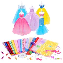 Zestaw Kreatywny DIY Projektowanie Szycie Ubrań Dla Lalek LEAN Toys