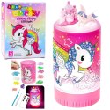 Zestaw Kreatywny Jednorożec W Słoiku Diamenty Lampka Nocna Pilot DIY LEAN Toys
