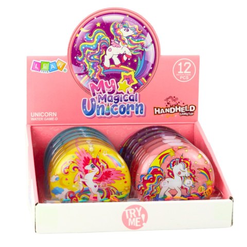 Gra Wodna Zręcznościowa Jednorożec Kolorowa Okrągła 10 cm LEAN TOYS