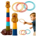 Gra Zręcznościowa Rzut Do Celu Obręcze 5 Poziomów Kapibara LEAN TOYS