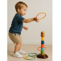 Gra Zręcznościowa Rzut Do Celu Obręcze 5 Poziomów Kapibara LEAN TOYS