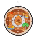 Gra Zręcznościowa Tarcza Kapibary Dart Piłeczki Na Rzep Pistolety 73,5 cm LEAN Toys