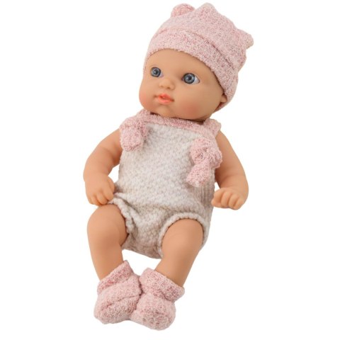 Lalka Bobas Niemowlak Różowe Ubranko Czapeczka Śliniaczek 18 cm LEAN Toys