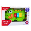 Muzyczne Pianinko Interaktywne Dla Malucha Krokodyl Koraliki Zielony LEAN Toys