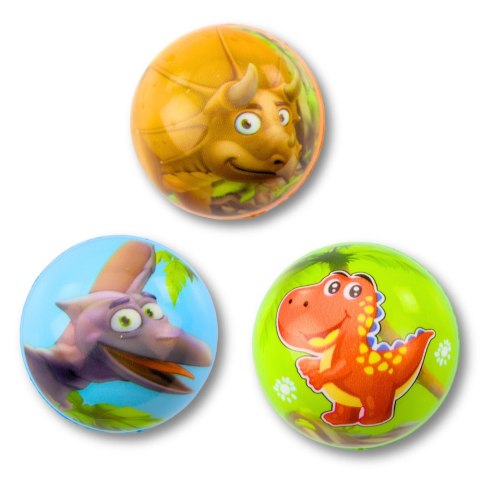 Piłka Piłeczka Piankowa Do Odbijania Zabawy Dinozaury 6,5 cm LEAN TOYS