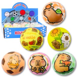Piłka Piłeczka Piankowa Do Odbijania Zabawy Kapibara 6,5 cm LEAN TOYS