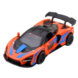 Samochód Sportowy Metalowy Napęd Otwierane Drzwi Pomarańczowy 1:32 LEAN TOYS