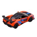 Samochód Sportowy Metalowy Napęd Otwierane Drzwi Pomarańczowy 1:32 LEAN TOYS