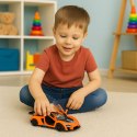 Samochód Sportowy Metalowy Napęd Otwierane Drzwi Pomarańczowy 1:32 LEAN TOYS