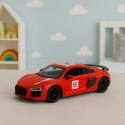 Samochód Sportowy Metalowy Napęd Pull Back Światła Dźwięki Czerwony 1:43 LEAN TOYS