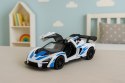 Samochód Sportowy Wyścigowy Metalowy Napęd Otwierane Drzwi Biały 1:32 LEAN TOYS