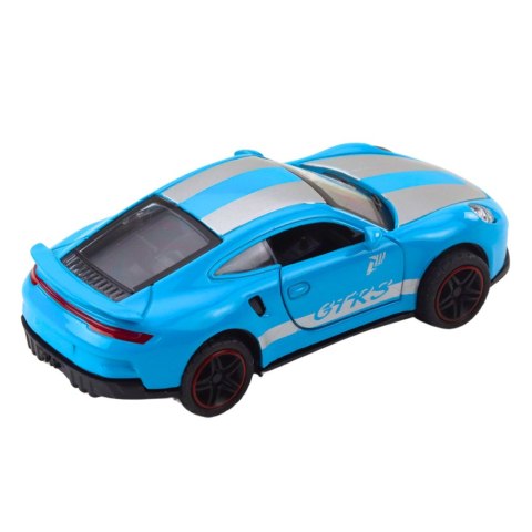 Samochód Wyścigowy Metalowy Napęd Otwierane Drzwi Niebieski GTRS 1:43 LEAN Toys