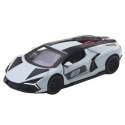 Samochód Wyścigowy Sportowy Metalowy Napęd Otwierane Drzwi Szary 1:32 LEAN TOYS