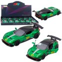 Samochód Wyścigowy Sportowy Metalowy Napęd Otwierane Drzwi Zielony 1:32 LEAN TOYS