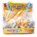 Śpiący Rudy Kot Na Poduszce Figurka z Futerkiem Torba Dźwięki LEAN Toys