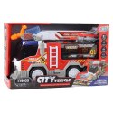 Wóz Strażacki Straż Pożarna Napęd Ruchome Elementy Światła Dźwięki LEAN Toys