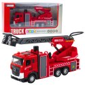 Wóz Strażacki Z Wysięgnikiem Wąż Rozpylanie Wody Światła Dźwięki LEAN Toys
