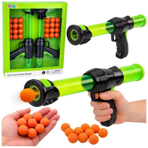 Zestaw Dwa Pistolety Karabiny Na Miękkie Kulki Piankowe 24 szt. LEAN Toys