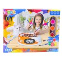 Zestaw Kreatywny Miska Dla Kota Do Malowania Farbki Pędzelki DIY 6 el. LEAN Toys