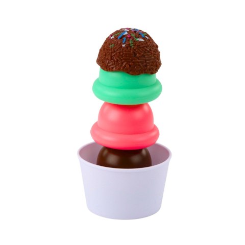 Zestaw Słodkości Lody Dla Dzieci Łyżka Do Lodów Pudełko 14 el. LEAN Toys