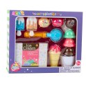 Zestaw Słodkości Lody Dla Dzieci Łyżka Do Lodów Pudełko 14 el. LEAN Toys