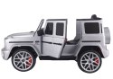 Auto Na Akumulator Mercedes G63 S306-1 Srebrny LEAN CARS