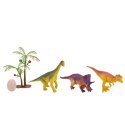 Auto Transporter Ciężarówka Dinozaury Figurki Zielony 3szt. LEAN Toys