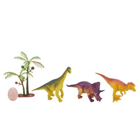 Auto Transporter Ciężarówka Dinozaury Figurki Zielony 3szt. LEAN Toys