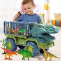 Auto Transporter Ciężarówka Dinozaury Figurki Zielony 3szt. LEAN Toys
