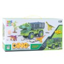 Auto Transporter Ciężarówka Dinozaury Figurki Zielony 3szt. LEAN Toys
