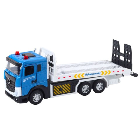Ciężarówka Transportowa Laweta Ruchoma Platforma Światła Dźwięki LEAN Toys
