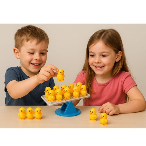Gra Zręcznościowa Edukacyjna Dla Dzieci Balansujące Kaczuszki LEAN TOYS