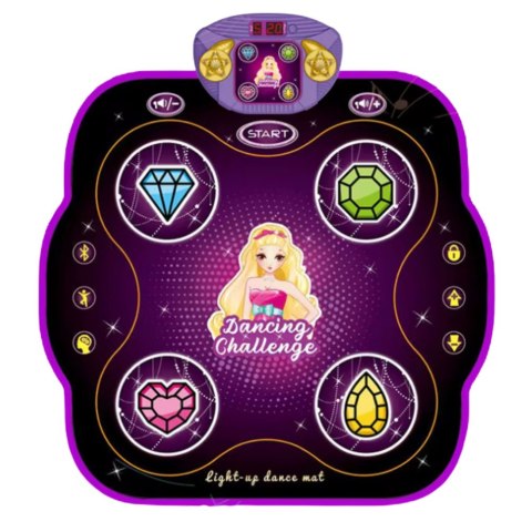 Interaktywna Mata Taneczna Muzyczna Dla Dzieci z Bluetooth 9 Poziomów Gry LEAN Toys